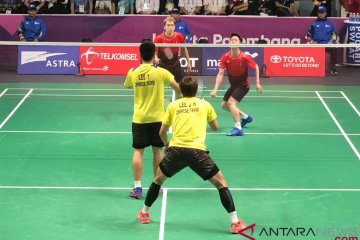 "All Indonesia final" ganda putra, Indonesia pastikan satu medali emas