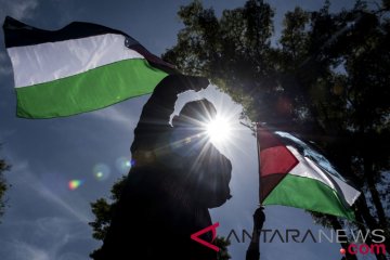 Aksi tolak kekerasan Palestina