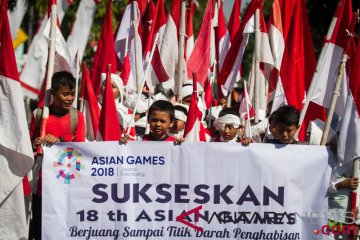 Aksi Simpatik Mendukung Asian Games