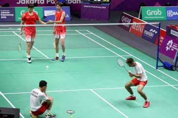 Tumbangkan juara dunia,  Fajar/Rian ke final ganda putra Asian Games 2018