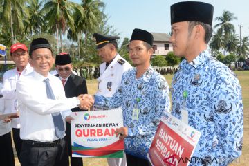 BUMN Hadir - Sinergi BUMN kibarkan merah putih di Natuna