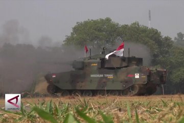 PT Pindad uji tembak turret medium tank