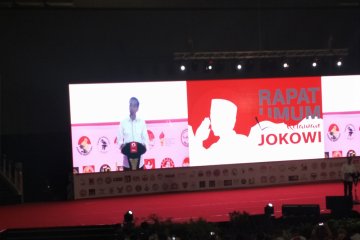 Jokowi hadiri Rapat Umum Relawan Jokowi