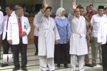 Prabowo-Sandi jalani tes kesehatan