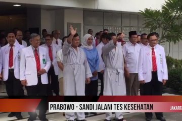 Prabowo-Sandi jalani tes kesehatan