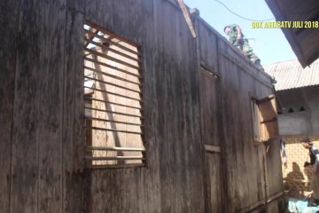 Rumah Zohri terkena dampak Gempa Lombok