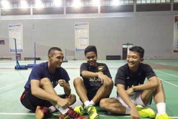 Jonatan, Ginting, Ihsan saling memotivasi