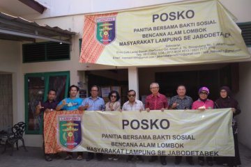 Masyarakat Lampung perantauan bantu korban gempa Lombok