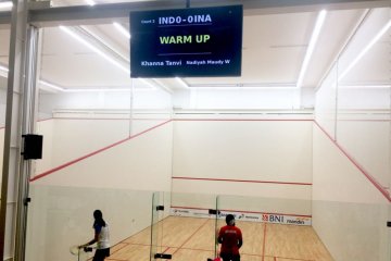 Timnas squash Indonesia menyerah 3-0 dari India