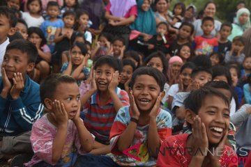 Anak Pengungsi Korban Gempa Lombok