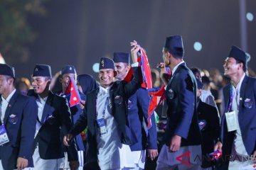 Warga Palembang antusias saksiksan pembukaan Asian Games