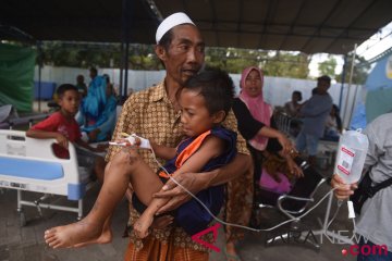 Pengungsi Korban Gempa Lombok