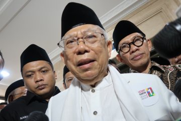 KH Ma'ruf Amin terima sejumlah tamu