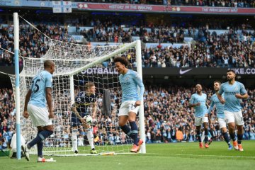 Sane cetak gol tercepat kala City cukur Fulham