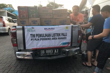 Pasokan listrik di Palu segera pulih bertahap