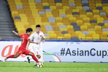 Indonesia tertinggal 0-1 dari Vietnam pada babak pertama