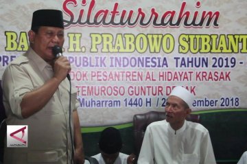 Kunjungi ulama, Prabowo ingatkan pentingnya silaturahmi
