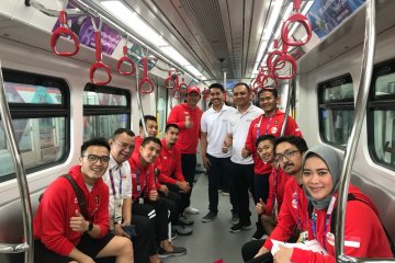 Atlet Asian Games ikut uji coba LRT