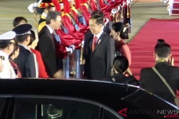 Presiden Jokowi tiba di Korea Selatan