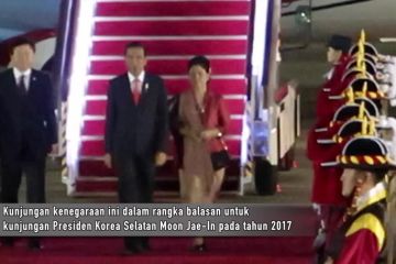 Jokowi tiba di Seoul untuk kunjungi Presiden Korsel