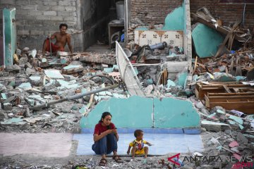 Jumlah Warga di Pengungsian Gempa Lombok