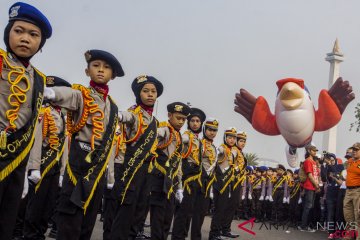 Parade Maskot Asian Para Games 2018