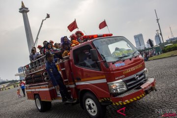 Gedung Kemenkumham terbakar