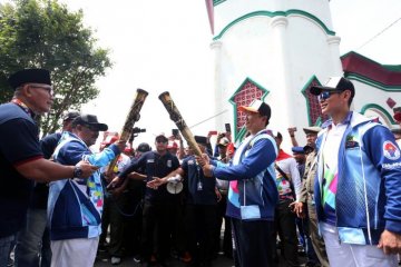 Pawai obor Asian Para Games 2018 di Ternate
