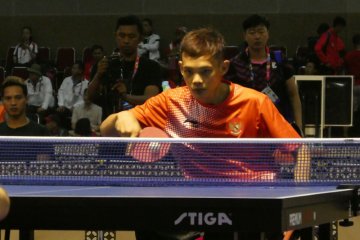 Indonesia koleksi tiga kemenangan di cabang tenis meja