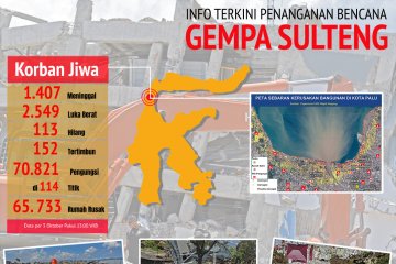 Info terkini bencana gempa Sulteng