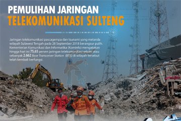 Pemulihan jaringan telekomunikasi Sulteng