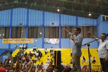 Sandiaga semangati relawan se-Jakarta Utara
