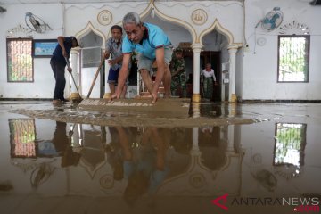 Banjir Aceh Jaya Mulai Surut