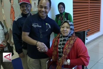 Peraih  medali Asian Para Games 2018  tiba di Palembang