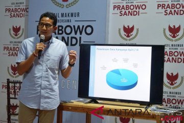 Dana kampanye Prabowo-Sandi meningkat 24 persen