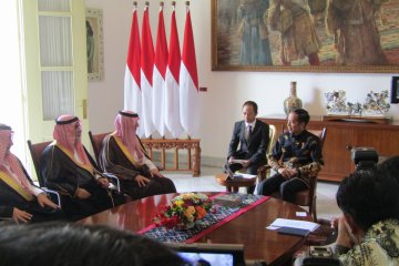 Presiden Jokowi terima kunjungan Menlu Arab Saudi