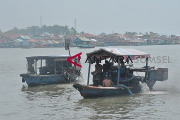 Kapal pencari harta karun Sungai Musi