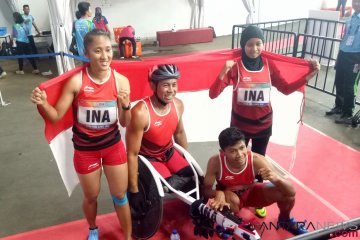 Tim estafet "dadakan" Indonesia bukukan perak ke-13 para-atletik
