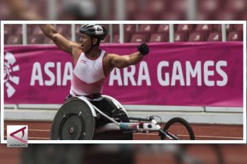 Jaenal Aripin tambah perak dari balap kursi roda