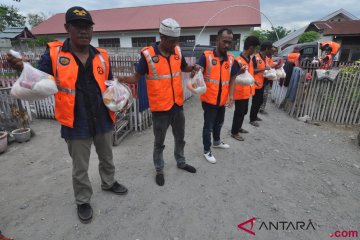 Warga Binaan Rutan Jadi Relawan