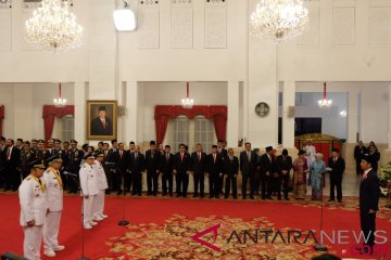 Presiden Jokowi lantik Gubernur Sumsel dan Kaltim