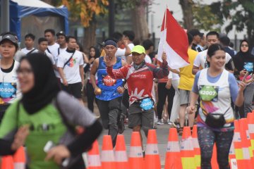 Dengan rute baru, Jakarta Marathon kembali digelar