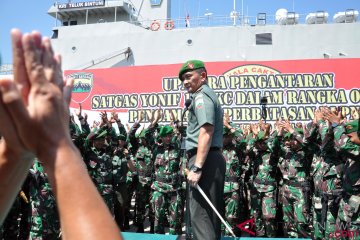 Pelepasan Pasukan Penjaga Perbatasan RI-PNG