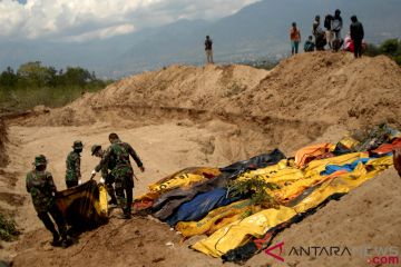Pemakaman Massal Korban Gempa Palu 