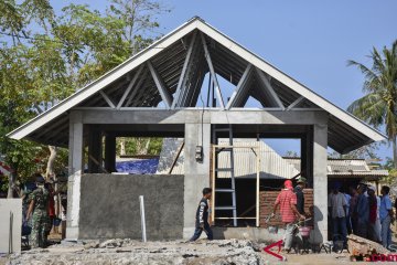 Kolaborasi Dompet Dhuafa-Indocement perkenalkan bangunan tahan gempa di Lombok