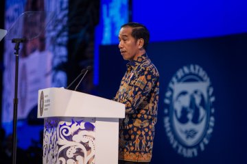Saat Jokowi bicara hidup bahagia dan dangdut di IMF-WB