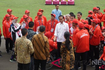 Presiden Jokowi silaturahim dengan atlet Asian Para Games