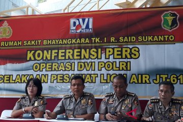 Seluruh antemortem untuk pemeriksaan DNA korban terkumpul