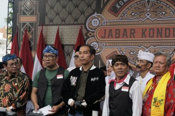 Jokowi saksikan deklarasi Jawa Barat Kondusif