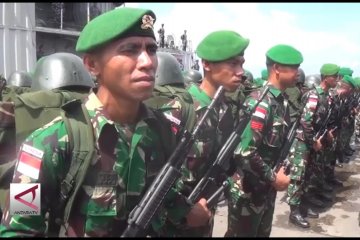 Gubernur Sultra lepas 450 prajurit Satgas Pamtas RI-PNG